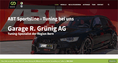 Desktop Screenshot of garage-gruenig.ch